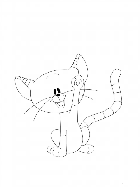 Milimits is Waving at You! coloring page image