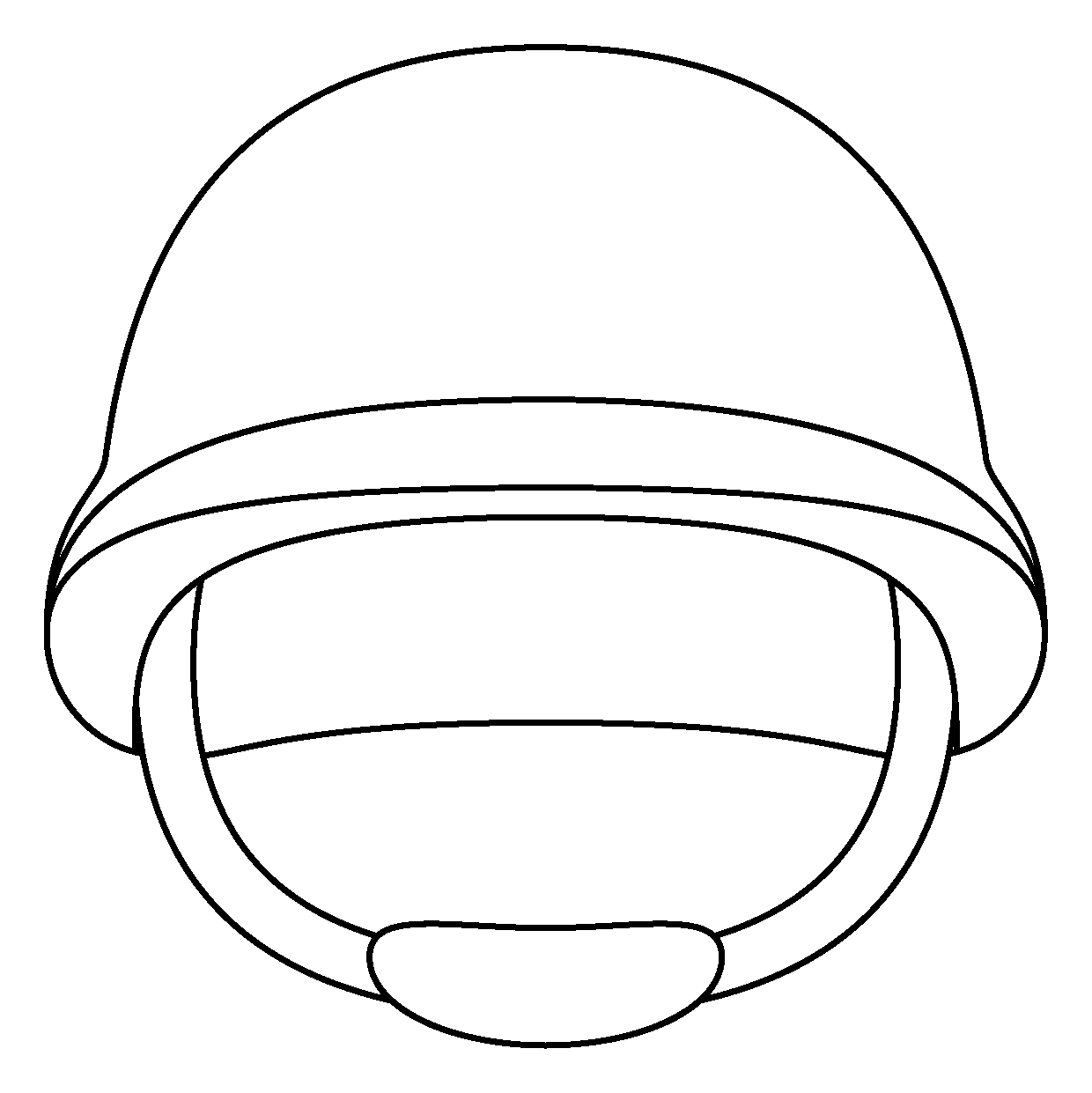 Military Helmet Emoji coloring page - ColouringPages