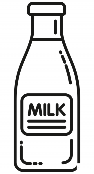 Milk Bottle coloring page image