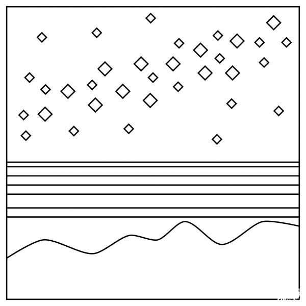 Milky Way coloring page image