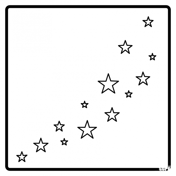 Milky Way Emoji coloring page image