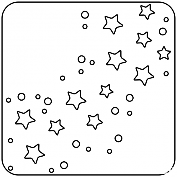 Milky Way Emoji coloring page image
