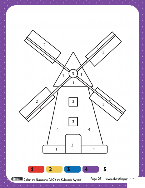 Mill Color by Numbers 1-4 image