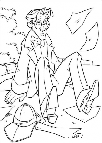 Milo coloring page image
