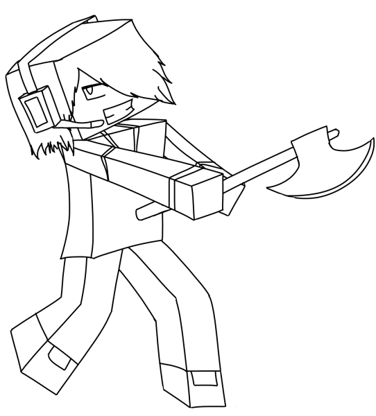 Minecraft Deadlox coloring page image