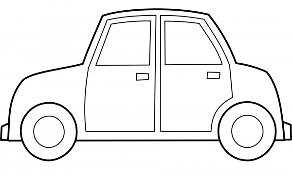 Mini Car coloring page image