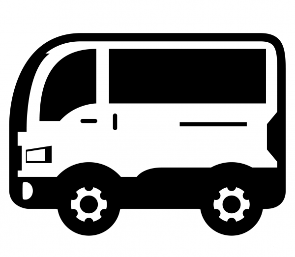 Minibus Emoji coloring page image