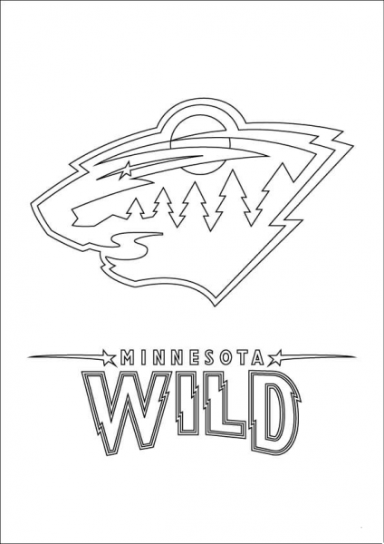 Minnesota Wild Logo coloring page image