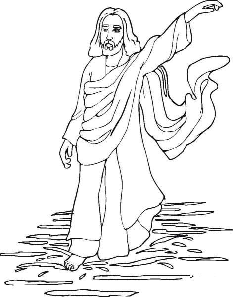 Miracles of Jesus  coloring page image