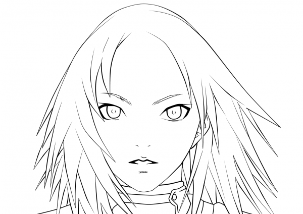 Miria from Claymore coloring page image
