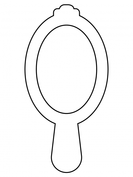 Mirror coloring page image