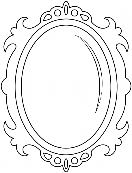 Mirror coloring page image