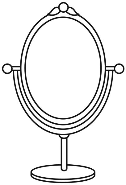 Mirror coloring page image