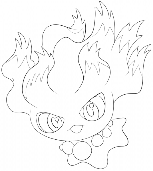 Misdreavus coloring page image