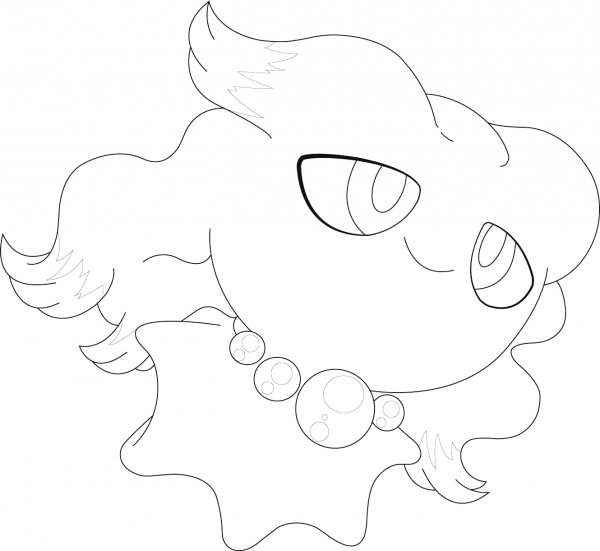 Misdreavus Pokemon coloring page image