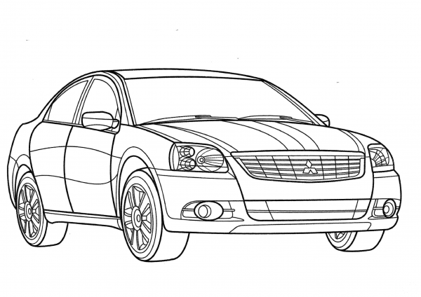 Mitsubishi Galant  coloring page image