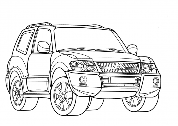 Mitsubishi Montero  coloring page image