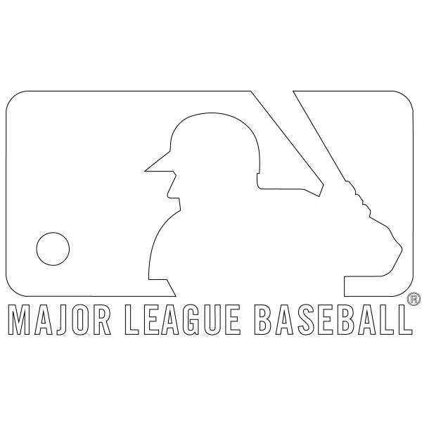 MLB Logo coloring page image