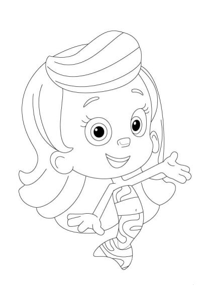 Molly Is Presenting Herself coloring page image