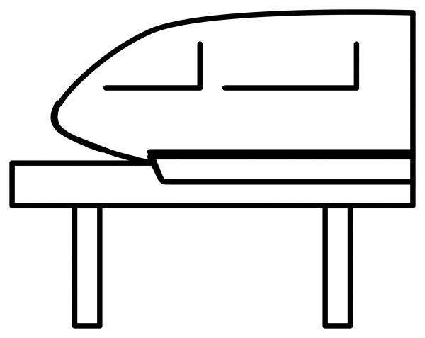 Monorail Emoji coloring page image