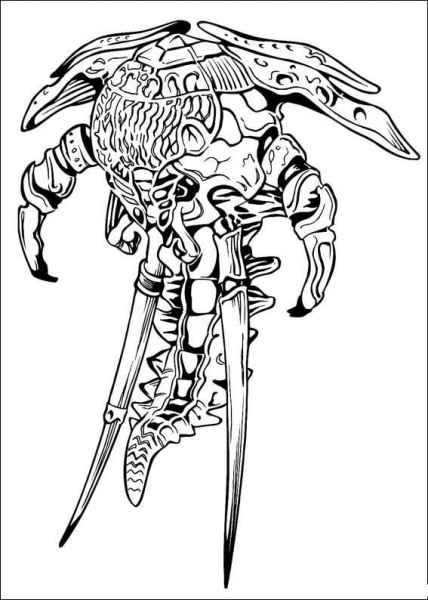 Monster Alien coloring page image