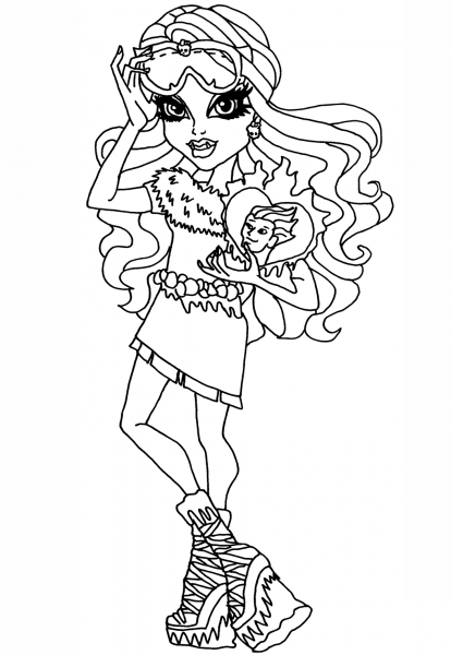 Monster High Abbey coloring page image