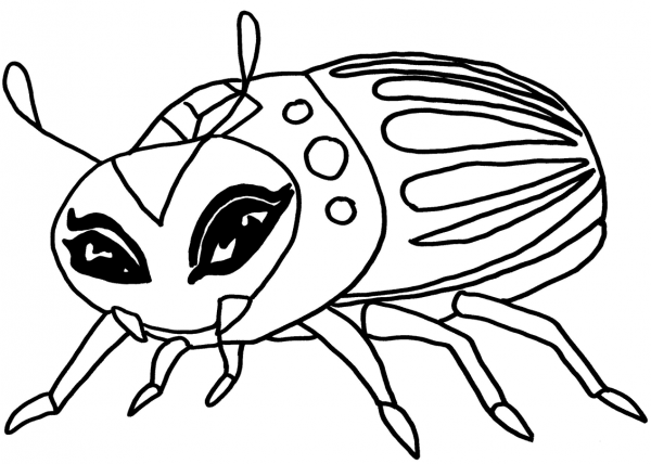 Monster High Azura coloring page image
