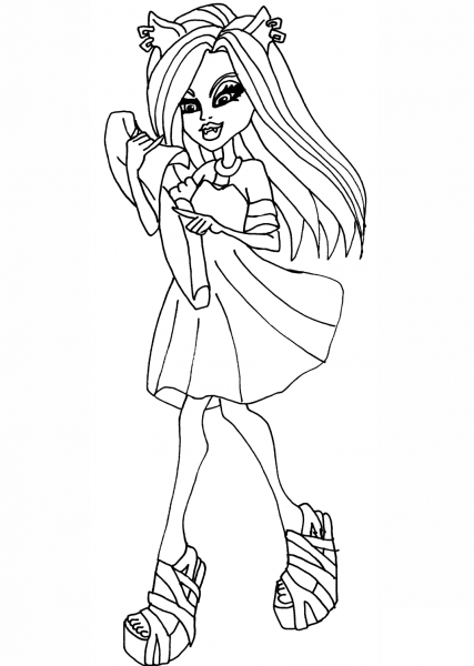 Monster High Clawdeen coloring page image