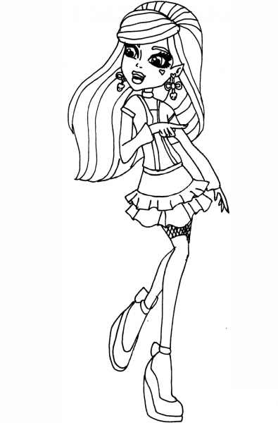 Monster High Draculaura coloring page image