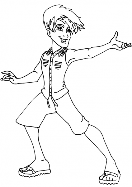 Monster High Jackson coloring page image