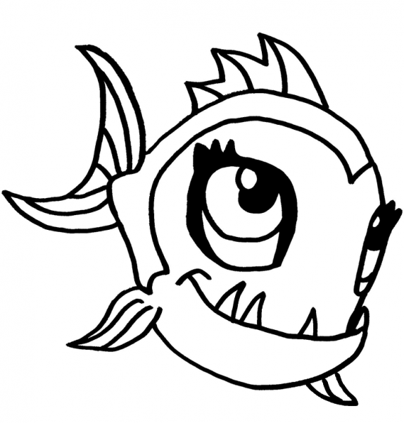 Monster High Neptuna coloring page image