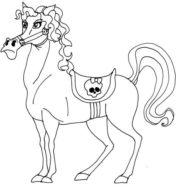 Monster High Nightmare coloring page image