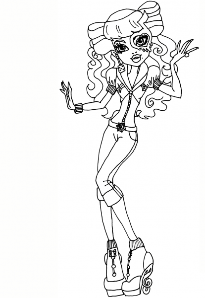 Monster High Operetta coloring page image