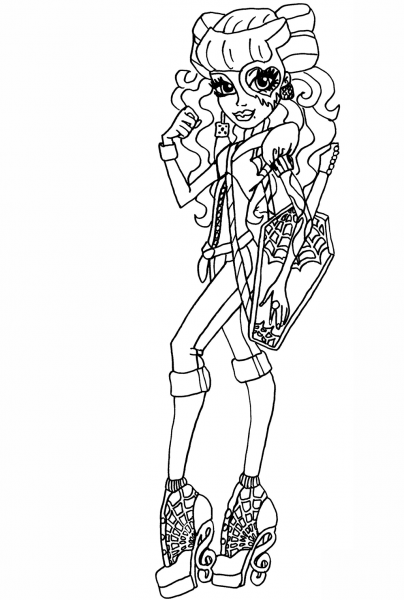 Monster High Operetta coloring page image