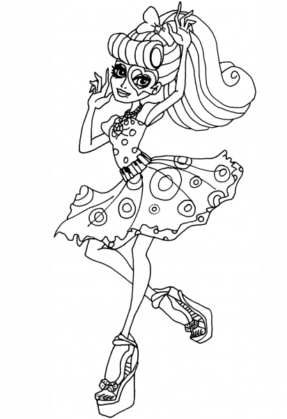Monster High Operetta coloring page image