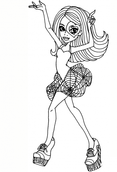 Monster High Operetta Doll coloring page image