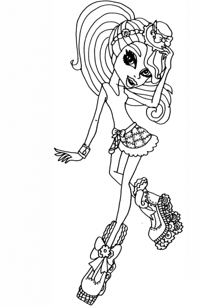 Monster High Robecca coloring page image