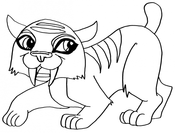 Monster High Sweet Fangs coloring page image