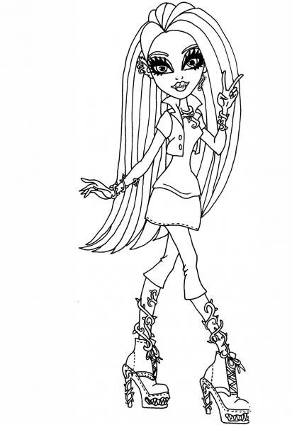 Monster High Venus McFlytrap coloring page image