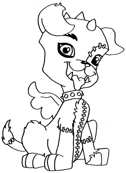 Monster High Whatzit coloring page image