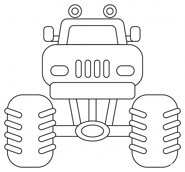 Monster Truck coloring page image