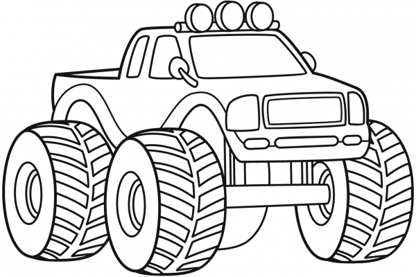 Monster Truck coloring page image