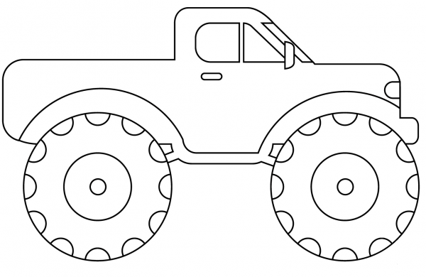 Monster Truck coloring page image