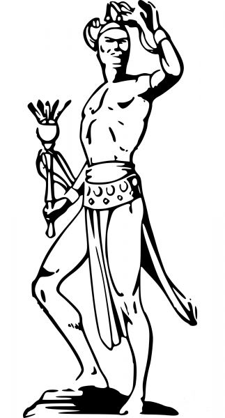 Montezuma coloring page image