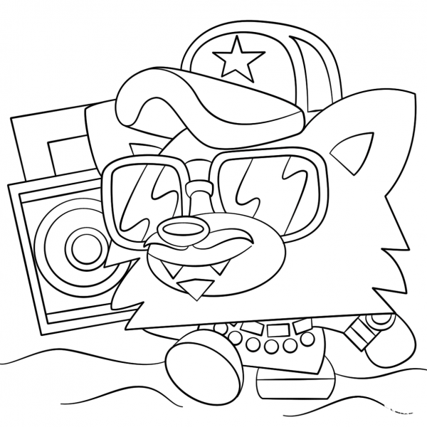 Moshi Monsters Blingo coloring page image