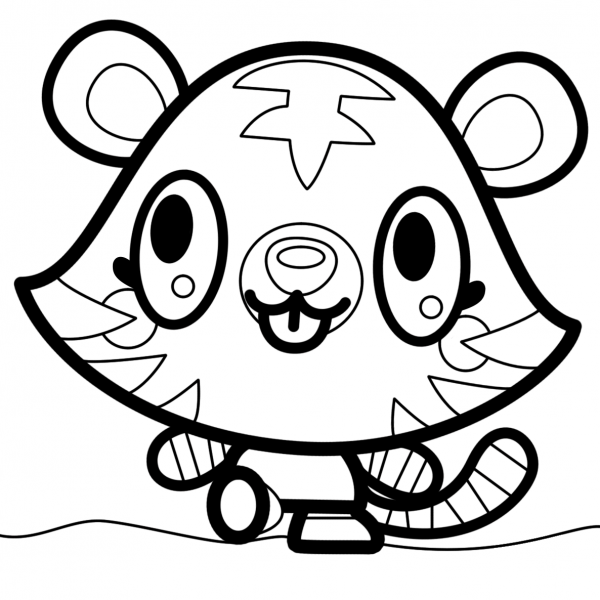 Moshi Monsters Jeepers coloring page image