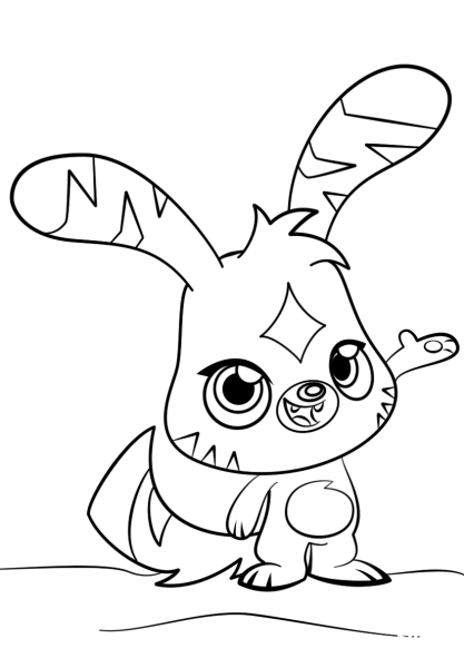 Moshi Monsters Katsuma coloring page image