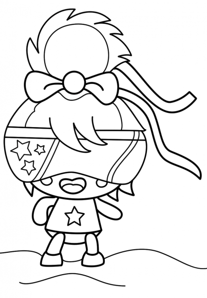 Moshi Monsters Lady Googoo coloring page image
