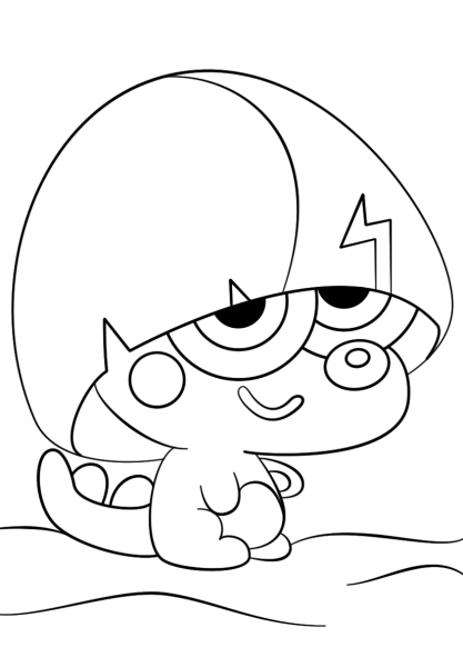 Moshi Monsters Pooky coloring page image