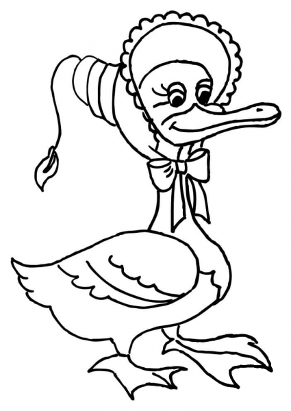 Mother Goose coloring page image
